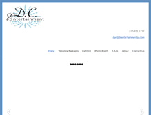 Tablet Screenshot of dcentertainmentpa.com